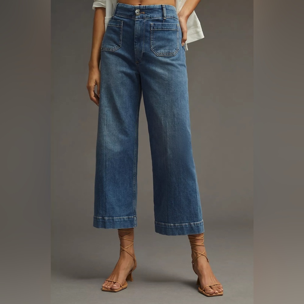 Pilcro Blue Ankle & Cropped Jeans